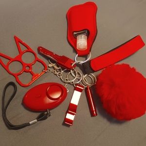 Self-defense Keychain Red